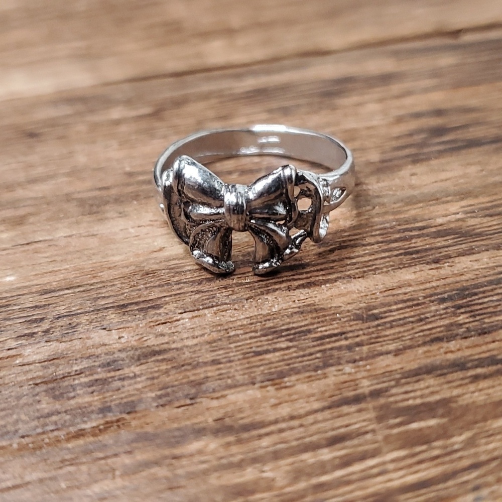 Size 7‎ cute ribbon gift ring R745